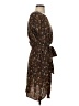 Gap 100% Rayon Print Brown Casual Dress Size S - photo 4