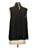Ann Taylor 100% Polyester Black Sleeveless Blouse Size S - photo 2