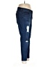 Molly & Isadora Solid Blue Jeans Size 16 - photo 4
