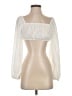 Princess Polly 100% Polyester Ivory 3/4 Sleeve Blouse Size 4 - photo 1