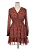 Max Studio Paisley Brown Casual Dress Size XL - photo 1