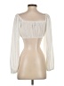 Princess Polly 100% Polyester Ivory 3/4 Sleeve Blouse Size 4 - photo 2