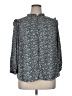 LC Lauren Conrad 100% Polyester Gray 3/4 Sleeve Blouse Size 0X - photo 1