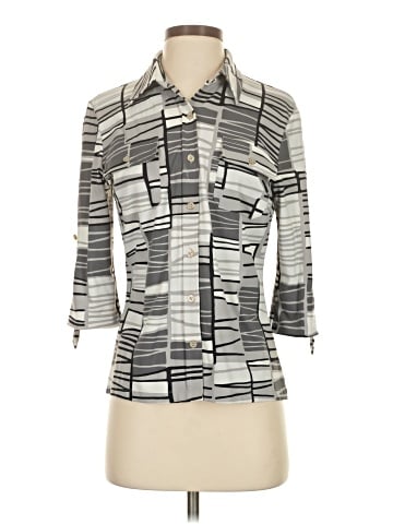 J. McLaughlin 3/4 Sleeve Button-Down Shirt (view 1)