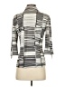 J. McLaughlin Gray 3/4 Sleeve Button-Down Shirt Size S - photo 2