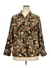 Cj Banks Animal Print Brown 3/4 Sleeve Blouse Size 2X - photo 1