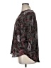 Maurices 100% Polyester Floral Gray 3/4 Sleeve Blouse Size 0X - photo 5