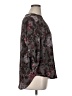 Maurices 100% Polyester Floral Gray 3/4 Sleeve Blouse Size 0X - photo 4