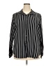 Assorted Brands Stripes Black Long Sleeve Blouse Size 2X - photo 1