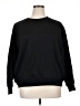 H&M Solid Black Sweatshirt Size XL - photo 1