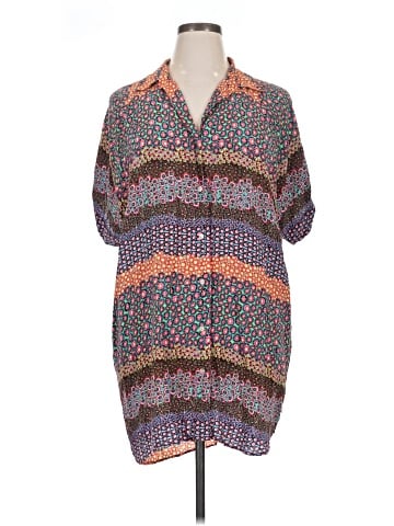 Josie Natori 3/4 Sleeve Button-Down Shirt (view 1)