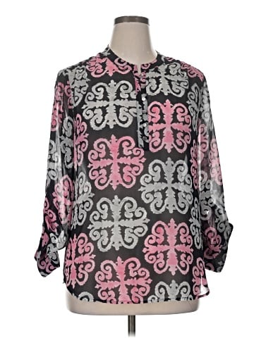 Banana Republic Milly Collection 3/4 Sleeve Blouse (view 1)