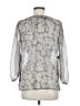 American Eagle Outfitters Gray 3/4 Sleeve Blouse Size M - photo 2