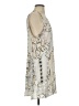 Hinge 100% Viscose Graphic Silver Gray Cocktail Dress Size L - photo 4