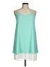 Nymphe 100% Polyester Color Block Teal Casual Dress Size M - photo 1