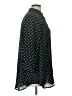 CAbi 100% Polyester Polka Dots Blue Black 3/4 Sleeve Blouse Size L - photo 4