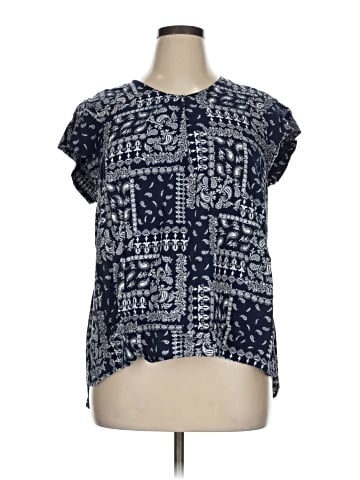 Jones & Co Short Sleeve Blouse (view 1)