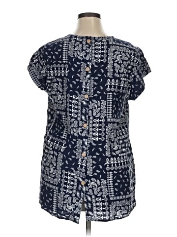 Jones & Co Short Sleeve Blouse (view 2)