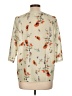 Komil Floral Ivory 3/4 Sleeve Blouse Size L - photo 2