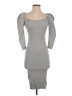 Missguided Solid Gray Cocktail Dress Size 0 (petite) - photo 1
