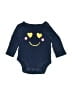 Carter's 100% Cotton Blue Long Sleeve Onesie 0-3 MO / 3 MO - photo 1