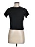 ON FIRE 100% Cotton Black Short Sleeve Turtleneck Size M - photo 1