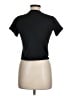 ON FIRE 100% Cotton Black Short Sleeve Turtleneck Size M - photo 2