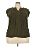 Daniel Rainn 100% Polyester Green Sleeveless Blouse Size 2X - photo 1