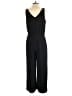 Ann Taylor LOFT 100% Rayon Solid Black Jumpsuit Size M - photo 2