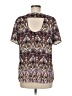 Daniel Rainn 100% Polyester Purple Short Sleeve Blouse Size M - photo 2