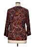 Chaus Burgundy Brown 3/4 Sleeve Blouse Size XL - photo 2