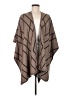 Do Everything in Love 100% Acrylic Brown Ivory Poncho One size - photo 1
