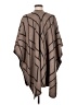 Do Everything in Love 100% Acrylic Brown Ivory Poncho One size - photo 2