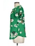 Unbranded 100% Polyester Floral Green Short Sleeve T-Shirt Size M (estimated) - photo 5