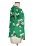 Unbranded 100% Polyester Floral Green Short Sleeve T-Shirt Size M (estimated) - photo 4