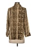 Kitty 100% Rayon Animal Print Gold Long Sleeve Blouse Size S - photo 2
