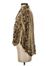 Kitty 100% Rayon Animal Print Gold Long Sleeve Blouse Size S - photo 5