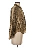 Kitty 100% Rayon Animal Print Gold Long Sleeve Blouse Size S - photo 4