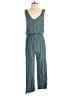 Le Lis 100% Rayon Solid Teal Jumpsuit Size M - photo 1