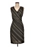 Express 100% Polyester Stripes Black Cocktail Dress Size 6 - photo 1
