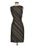 Express 100% Polyester Stripes Black Cocktail Dress Size 6 - photo 2
