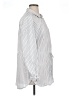 Ann Taylor LOFT Stripes Gray Long Sleeve Button-Down Shirt Size XL - photo 4