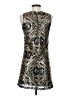 Miami 100% Polyester Animal Print Gold Cocktail Dress Size S - photo 2