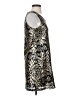 Miami 100% Polyester Animal Print Gold Cocktail Dress Size S - photo 4