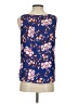 St. Tropez West 100% Polyester Blue Sleeveless Blouse Size S - photo 2
