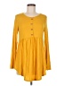 Unbranded Yellow Long Sleeve Henley Size M - photo 1