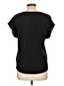 Rhapsody Black Short Sleeve Blouse Size L - photo 2
