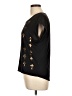 Rhapsody Black Short Sleeve Blouse Size L - photo 5