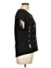 Rhapsody Black Short Sleeve Blouse Size L - photo 4