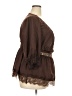 Shein Curve Brown 3/4 Sleeve Blouse Size 4X - photo 4